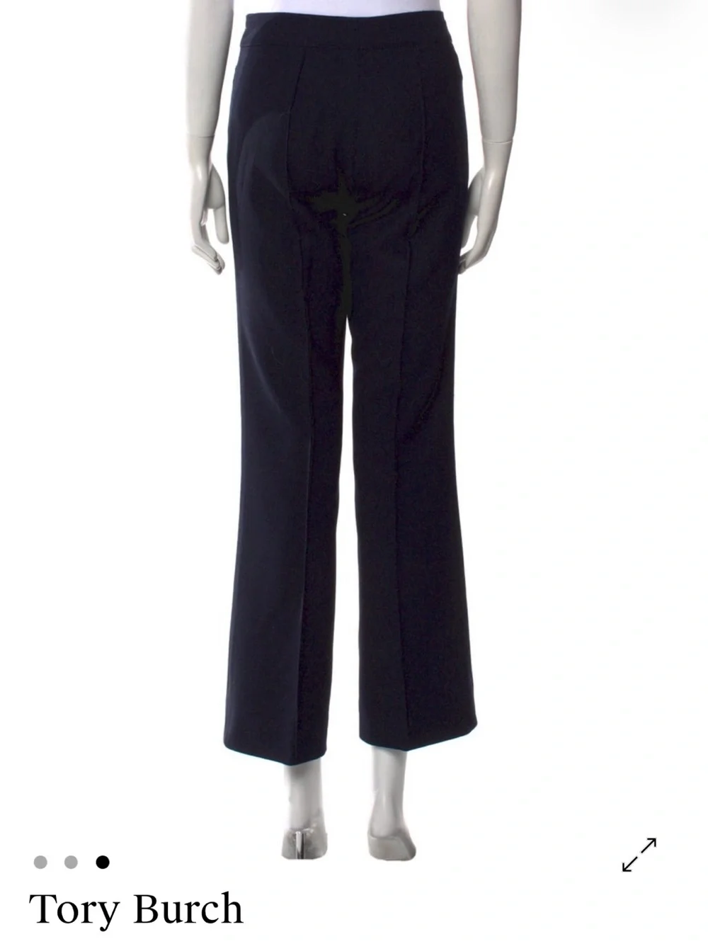 Tory Burch Navy Straight-Leg Pants